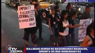 Protest march marks 5th month since Maguindanao massacre [upl. by Ebaj]