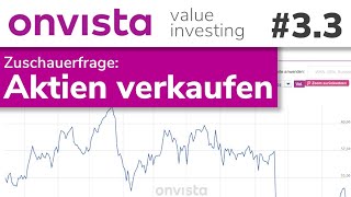 Wann sollte ich Aktien verkaufen  Value Investing Webinar 33 [upl. by Ramu]