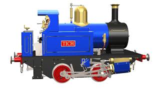 Tich 312 Gage Live Steamer  Model Train Engine by LBSC aka Curly Lawrence [upl. by Alcott]