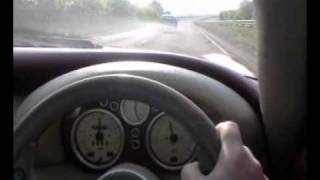 Tvr Cerbera 42 accelerating 145 mph  awesome sounds [upl. by Analak976]