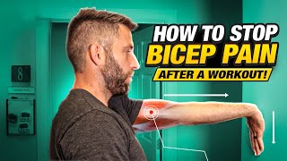 How To STOP BICEP PAIN After A WORKOUT [upl. by Dadelos]