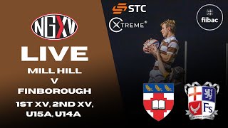 LIVE RUGBY MILL HILL vs FINBOROUGH  SCHOOLS RUGBY QUADRUPLE HEADER [upl. by Yruy]