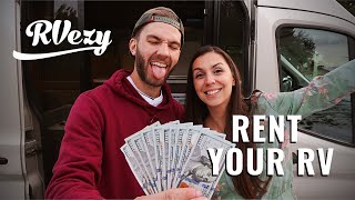 RVezy Review by Owners Our Favorite RV Rental Solution to Make Money Renting Our Campervan USA [upl. by Quintie]