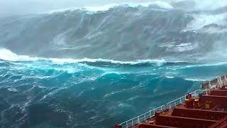 Biggest Waves Ever Recorded On Camera [upl. by Yenduhc]