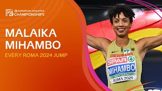 The LONGEST jump in 2024 🔥 Malaika Mihambo 🇩🇪  Every Roma 2024 jump [upl. by Acceber976]