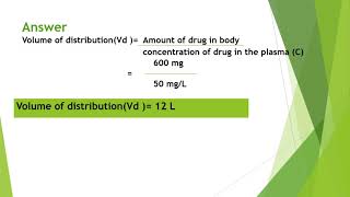 Pharmacokinetic I Calculations [upl. by Murry]