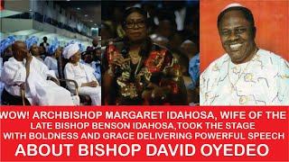 WATCH The late Bishop Benson Idahosa  Margaret Idahosa Powerful Speech About Bishop David Oyedepo [upl. by Aniri]