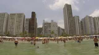 Praia Pitangueiras Beach  Guaruja Brazil [upl. by Sharity]