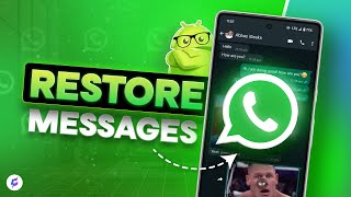 How to Recover Deleted WhatsApp Messages on Android 2 Ways [upl. by Jaquith]