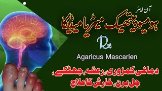 ON Air hoameopathic materia medcaAgaricushomeopathic دماغی کمزوری رعشہ جھٹکے خارش [upl. by Aihsaei647]