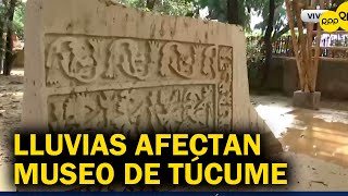 Lambayeque Fuertes lluvias afectaron al Museo de Sitio de Túcume [upl. by Charmion]