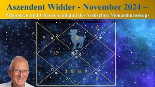 Aszendent Widder November 2024  Vedisches Monatshoroskop [upl. by Medor988]