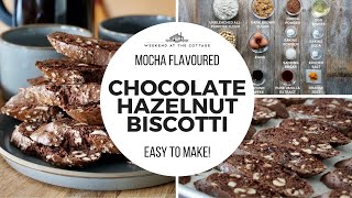 Homemade CHOCOLATE HAZELNUT BISCOTTI [upl. by Burack]