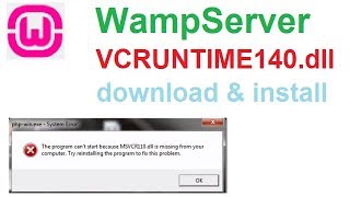 wampserver VCRUNTIME140dll missing error  wampserver VCRUNTIME140dll download and install [upl. by Salomie225]