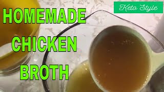 How Do You Make Homemade Chicken Bone Broth Keto Style [upl. by Nagorb222]