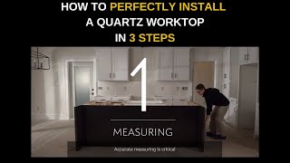 HOW TO PERFECTLY INSTALL A QUARTZ WORKTOP BY CAMBRIA QUARTZ [upl. by Tobie984]