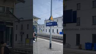 Arriving at Buchloe Germany on Eurocity EC sbbcffffs DeutscheBahnKonzern railfans [upl. by Ynelram]