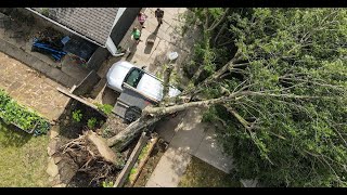 From June 2023 Mesoscale convective system brings 100 mph winds knocks out power to thousands [upl. by Aubry]