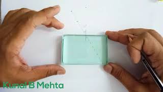 Refraction Through glass slab  Lateral Shift Experiment [upl. by Cosetta]