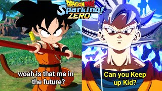 Dragon ball Sparking ZEROCharacters meet their FuturePast Self  unique interactions [upl. by Notsirhc86]