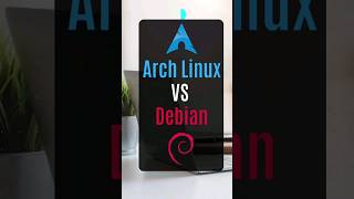 Arch Linux VS Debian in 1 Min linux arch debian [upl. by Roxanna157]