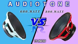 Audiotone 15 inch 600 watt 800 watt speaker price and rview  comparison video [upl. by Adnorhs]