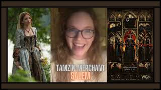 Tamzin Merchant Interview  Salem TV Series [upl. by Nonah]