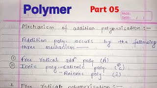 Mechanism of addition polymerization l free radicals polymerization mechanism UNILCLASSES [upl. by Wallas]