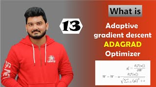 What is ADAGRAD Optimizer Adaptive Gradient Descent  Deep Learning [upl. by Genevieve76]