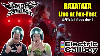 Babymetal x Electric Callboy  RATATATA Live at FOXFEST  Official Music Video Reaction [upl. by Enomad]