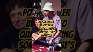 Poker dealer tries to play highstakes AND BLUFFS INTO QUADS 🤦‍♂️ 🤯 [upl. by Regdor]