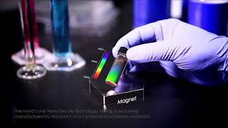 Nanobrick  Worlds Unique Magnetically ColorChanging Photonic Crystal Material [upl. by Ihcehcu]