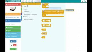 Tutoriel Blockly  MRduino2  Gestion obstacle [upl. by Eilliw765]