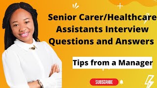 Senior Carer Interview Questions and Answers Topscoring answers to get you the job seniorcarer [upl. by Bran]