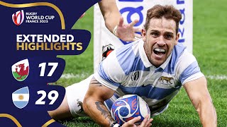 Los Pumas comeback shocks Wales  Wales v Argentina  Rugby World Cup 2023 Extended Highlights [upl. by Dawaj]