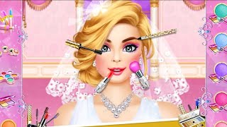 PrincessWeddingSalon  Dressup and Makeup Games  Princess Makeup and Dress up Game  Game for girls [upl. by Ynomrah]