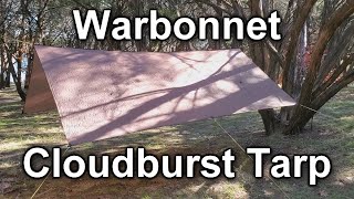 Warbonnet Cloudburst Hammock Tarp with Pole Mod [upl. by Eirbua633]