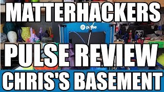 MatterHackers Pulse 3D Printer  Review  Chriss Basement [upl. by Akinirt345]