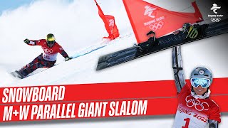 Snowboard  Mens amp Womens Parallel Giant Slalom Finals  Full Replay  Beijing2022 [upl. by Airtemed]