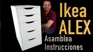 Ikea ALEX Cajonera Instrucciones de montaje [upl. by Siladnerb]