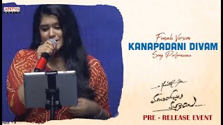 Kanapadani Divam Female Version Song performance  ManchiRojulochaie PreRelease Event Live [upl. by Downes263]