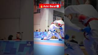 AshiBarai Sweeping Ippon technique ippon again wkf training trend viralreels japan india [upl. by Hurst]