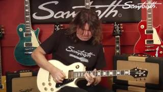 Sawtooth Guitars Heritage Series Antique White Electric Guitar Demo [upl. by Hahcim]