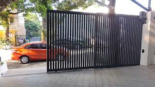 2 panels telescopic sliding gate how to install automated telescopic sliding gate [upl. by Roon369]