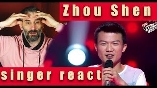 周深 Zhou Shen Time To Say Goodby Super Vocal REACTION [upl. by Mohun]