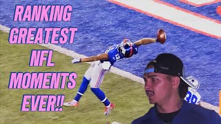 Ranking Greatest NFL Moments EVER [upl. by Lynad452]