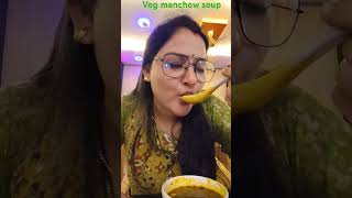 Veg manchow soup 🍲manchowsoup viralshorts [upl. by Sukramal]