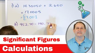 Add Subtract Multiply Divide w Significant Figures Sig Fig Rules  1115 [upl. by Taka]