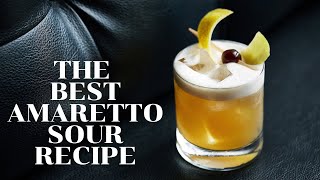 AMARETTO SOUR cocktail  recipe and how to make [upl. by Jonathan]