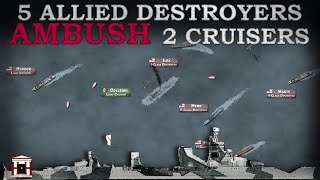 5 Destroyers ambush Italian Cruisers Battle of Cape Spada 1940 Documentary [upl. by Stewardson]